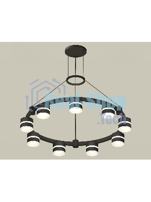 Светильник Ambrella light XR92051902/9 SBK/FR черный песок/белый матовый GX53  (A9205, C9242, N8445)