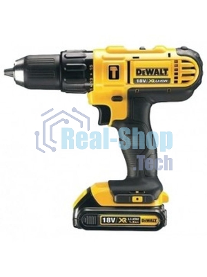 Дрель-шуруповерт DeWalt DCD778S2T-QW, Аккумуляторная, 18В, 2 АКБ, Ударная, Кейс