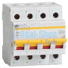 Выключатель нагрузки (мини-рубильник) Iek MNV10-4-040 ВН-32 4Р 40А ИЭК