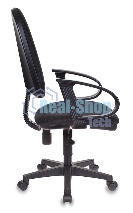 Кресло Бюрократ CH-300/BLACK черный, экокожа, 120 кг, механизм качания