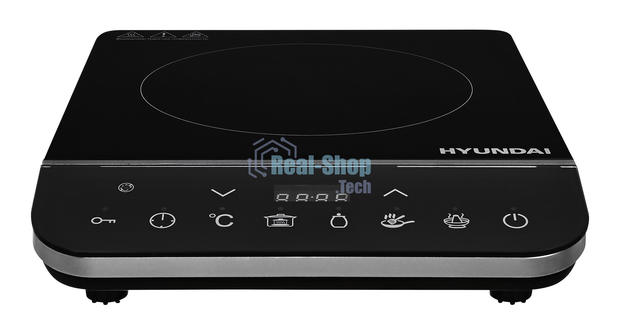 Плита настольная электрическая Hyundai HYC-0104 черный стеклокерамика (настольная)