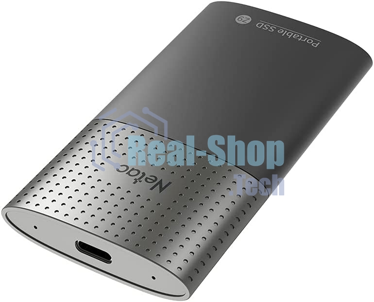 Внешний SSD Netac Z9, 2TB, USB 3.2 Gen 2 Type-C, R/W 550/480, черный