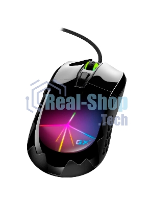 Мышь проводная Genius Scorpion M715 черный, 7200 dpi, USB, кнопки - 6