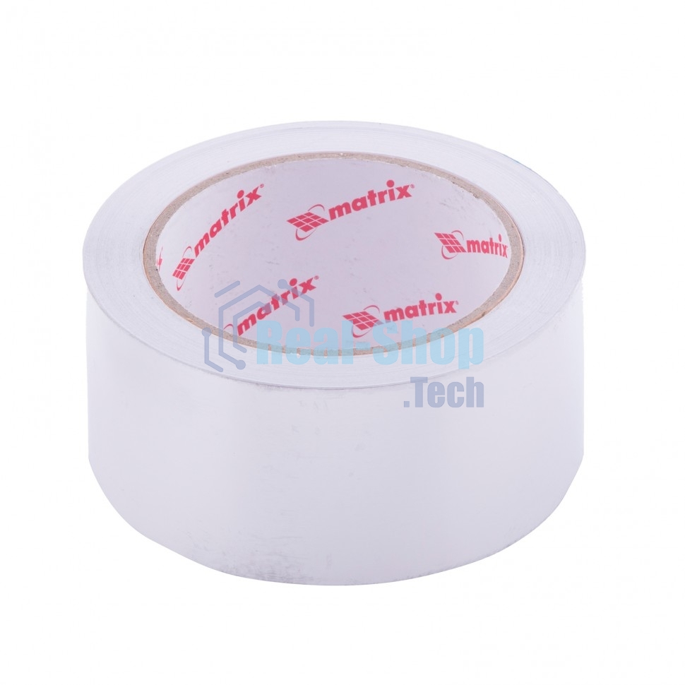 Лента клейкая Matrix алюминиевая, 50 мм х 25 м