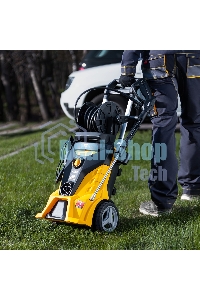 Моечная машина высокого давления Denzel R-210iD, 2600 Вт, 210 бар, 8,0 л/мин, асинх. двиг., бараб.