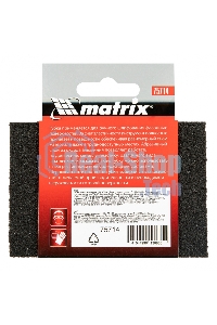 Губка для шлифования Matrix, 100 х 70 х 25 мм, средняя плотн., P 100