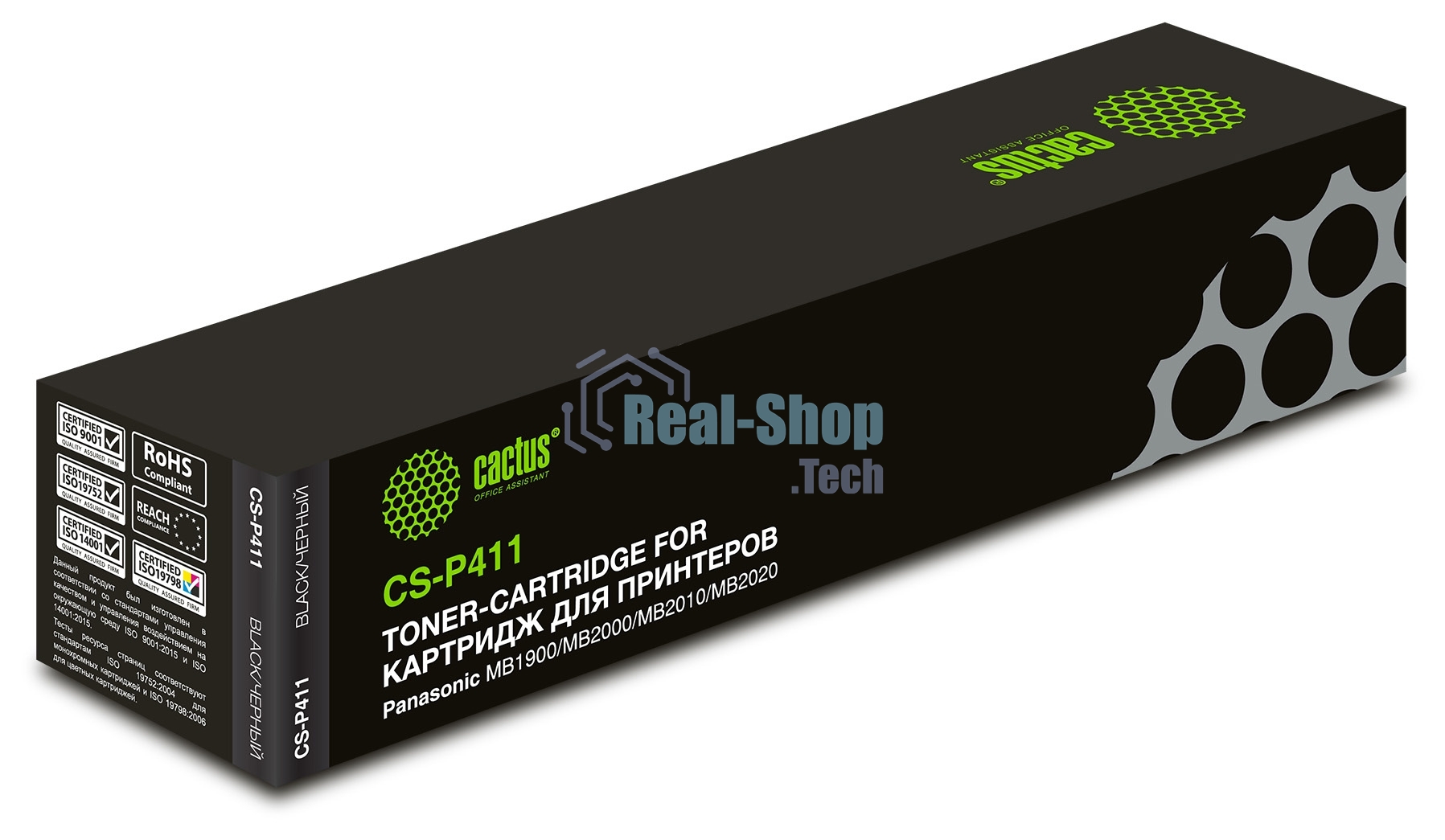 Картридж лазерный Cactus CS-P411 черный (2000 стр.) для Panasonic MB1900/MB2000/MB2010/MB2020/MB2025/MB2030