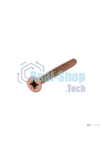 Саморез универсальный Kranz 5х50, желтый цинк, короб (100 шт./уп.)