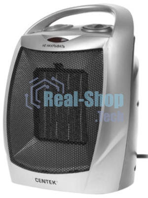 Тепловентилятор Centek CT-6020 серый, 750/1500 Вт, 15 м2, термостат