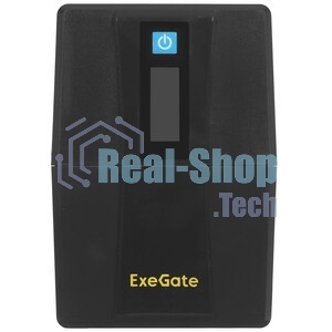 Источник бесперебойного питания ExeGate Smart LB-800.LCD.AVR.2SH.USB (800VA/480W, LCD, AVR, 2*Schuko, USB, батарея 12V 9Ah, Black)