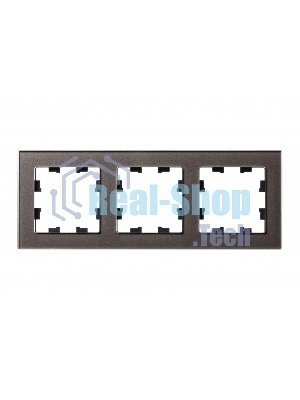 Рамка 3-м AtlasDesign Nature стекло мокко SchE ATN320603