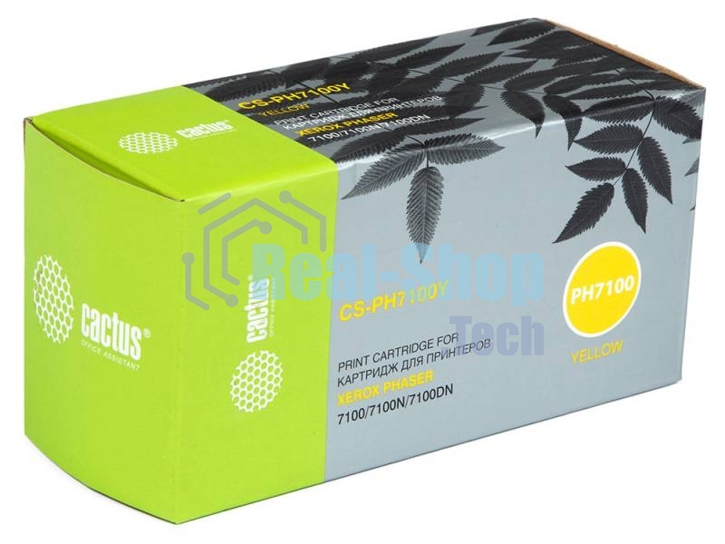 Картридж лазерный Cactus CS-PH7100Y (106R02608) желтый (4500 стр.) для Xerox Phaser 7100/7100N/7100DN