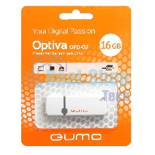 Флешка USB 2.0 QUMO 16Gb Optiva 02 белый QM16GUD-OP2-белый