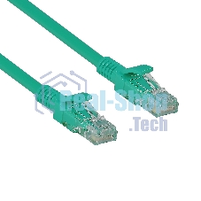Патч-корд ExeGate UTP-RJ45-RJ45-C6-0,5M-GN, UTP, cat.6, 0,5м, зеленый