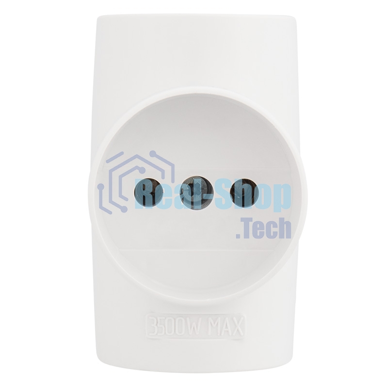 Тройник электрический Rexant 10 А без заземления белый