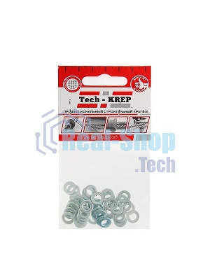 Шайба плоская М5 цинк. DIN 125 (уп.50шт) пакет Tech-Krep 103043