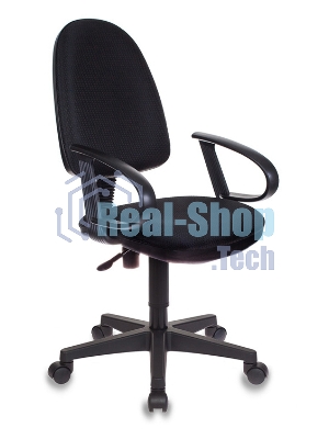 Кресло Бюрократ CH-300/BLACK черный, экокожа, 120 кг, механизм качания