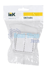 Выключатель Iek EVO20-K01-10-DC ВС20-2-0-ОБ 2кл 10А откр.уст. ОКТАВА (белый)